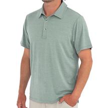 Free Fly Men's Bamboo Flex Polo HEATHERSPRUCE