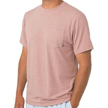 Free Fly Men's Bamboo Flex Pocket Tee HEATHERADOBERED