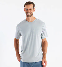 Free Fly Men's Bamboo Flex Pocket Tee HEATHERASPENGREY