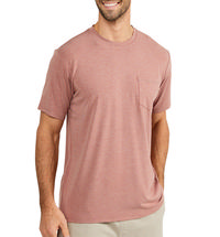 Free Fly Men's Bamboo Flex Pocket Tee HEATHERBRICK