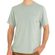 Free Fly Men's Bamboo Flex Pocket Tee HEATHERKEYSGREEN
