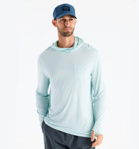 Free Fly Men's Bamboo Lightweight Hoody GLACIER