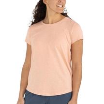 Free Fly Women's Bamboo Current Tee HEATHERORANGEDUSK