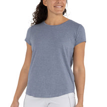 Free Fly Women's Bamboo Current Tee HEATHERSTONEWASH