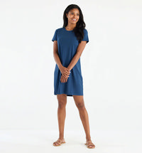 Free Fly Women's Bamboo Flex Pocket Dress TRUENAVY
