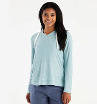 Free Fly Women's Bamboo Slub Hoody OCEANMIST