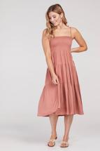 Tribal Women's Shirred Dress w/ Removable Straps GAZELLE
