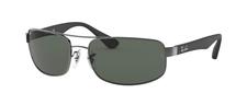 Ray-Ban RB3445 Gunmetal w/Dark Green 004