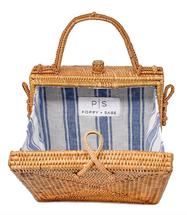 Poppy & Sage Rosie Square Bag NANTUCKETNVYSTRIPE