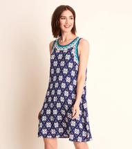 Hatley Women's Meghan Dress - Blue Wild Flowers CASCADINGMANDALA