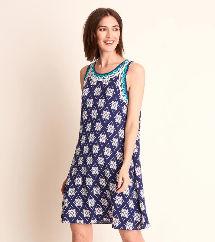 Hatley Women's Meghan Dress - Blue Wild Flowers