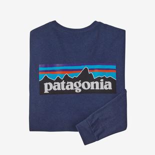 Patagonia Men's Long-Sleeved P-6 Logo Responsibili-Tee CUBL