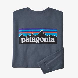  Patagonia Men's Long- Sleeved P- 6 Logo Responsibili- Tee