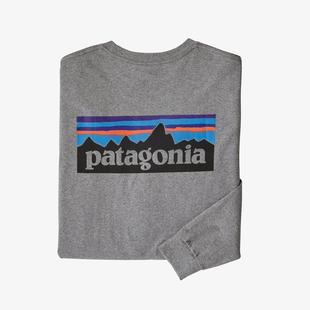 Patagonia Men's Long-Sleeved P-6 Logo Responsibili-Tee GLH