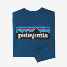 Patagonia Men's Long-Sleeved P-6 Logo Responsibili-Tee WAVB