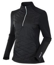 Sunice Women's Daisey Hybrid Thermal Stretch Half-Zip Pullover BLACK