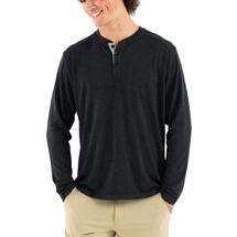 Free Fly Men's Bamboo Flex Henley HEATHERBLACK
