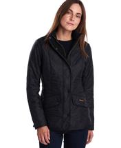 Barbour Women's Cavalry Polarquilt Jacket BLACK