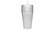 YETI RAMBLER 26 OZ STACKABLE CUP WITH STRAW LID STAINLESS