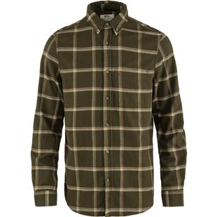 Fjallraven Men's Ovik Comfort Flannel Shirt DARKOLIVESANDSTONE