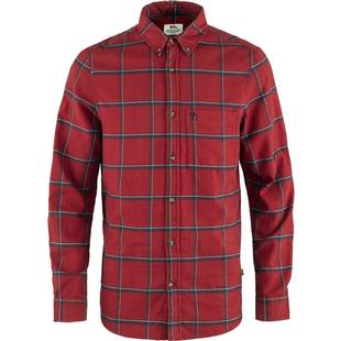 Fjallraven Men's Ovik Comfort Flannel Shirt REDOAKNAVY