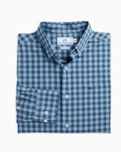 SOUTHERN TIDE MEN'S SKIPJACK DANFORTH HEATHER GINGHAM BUTTON DOWN SHIRT HTRDARKDENIM