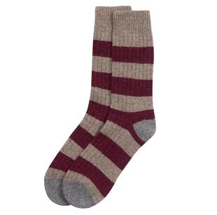 Barbour Men's Houghton Stripe Socks WINTERRED