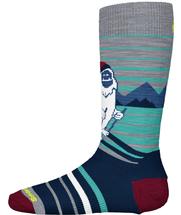 Smartwool Kids Wintersport Full Cushion Yeti Pattern Over The Calf Socks LIGHTGRAY