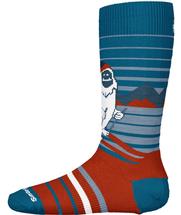 Smartwool Kids Wintersport Full Cushion Yeti Pattern Over The Calf Socks OCEANABYSS