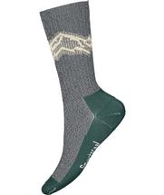 Smartwool Hike Classic Edition Light Cushion Mountain Pattern Crew Socks CHARCOAL