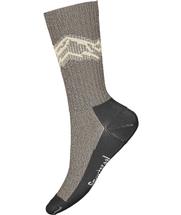 Smartwool Hike Classic Edition Light Cushion Mountain Pattern Crew Socks FOSSIL