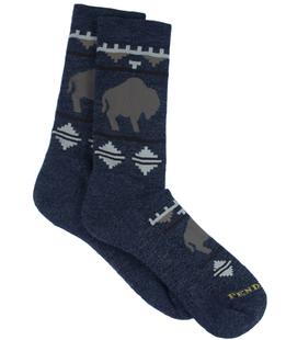 PENDLETON ROAMING BISON CAMP SOCKS CHARCOAL