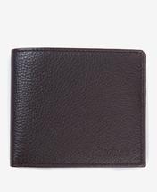 Barbour Amble Leather Billfold Wallet DKBROWN