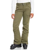 Roxy Women's Nadia Snow Pants BURNTOLIVE