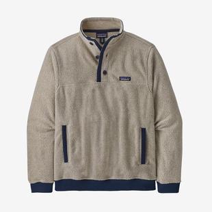 Patagonia Men's Shearling Fleece Button Pullover NAT