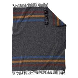 Pendleton Eco-Wise Wool Fringed Throw CABINSTRIPEOXFORD