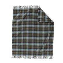 Pendleton Eco-Wise Wool Fringed Throw - Shale Plaid
