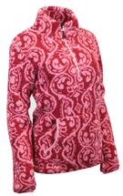Neve Women's Paisley Sherpa Half Zip DARKROSE