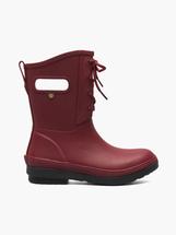 Bogs Women's Amanda II Lace Insulated Rain Boot CRANBERRY