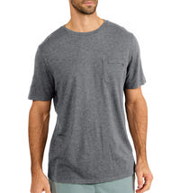 Free Fly Men's Bamboo Heritage Henley HEATHERFLINT