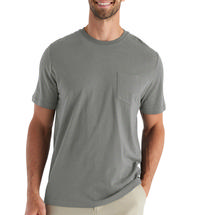 Free Fly Men's Bamboo Heritage Pocket Tee FATIGUE