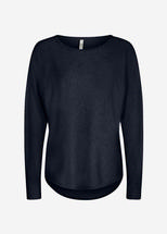 Soya Concept Women's Dollie 620 Button Back Sweater NAVYMELANGE