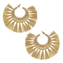 Canvas Teagan Statement Earrings in Natural 