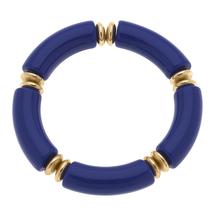 Canvas Lelani Resin Disc Stretch Bracelet BLUE