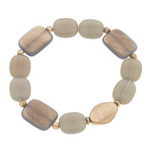 Canvas Aerin Beaded Stretch Bracelet in Grey GREY