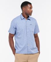 Barbour Men's Nelson Short Sleeve Summer Shirt BLUE