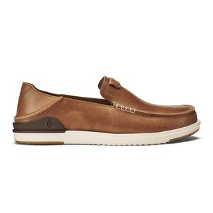 Olukai Men's Kakaha Leather Slip-On Shoes FOX