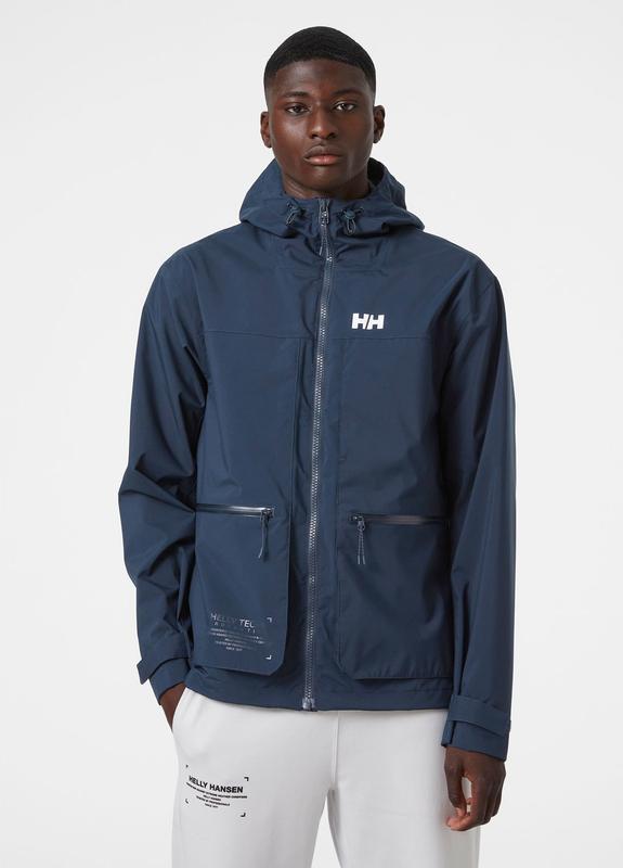 Helly hansen blue shop rain jacket
