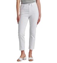 Jag Jeans Women's Valentia High Rise Straight Crop Pull-On Jeans WHITE
