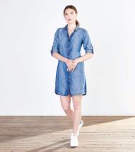 Hatley Women's Cara Shirt Dress MEDIUMBLUEWASH
